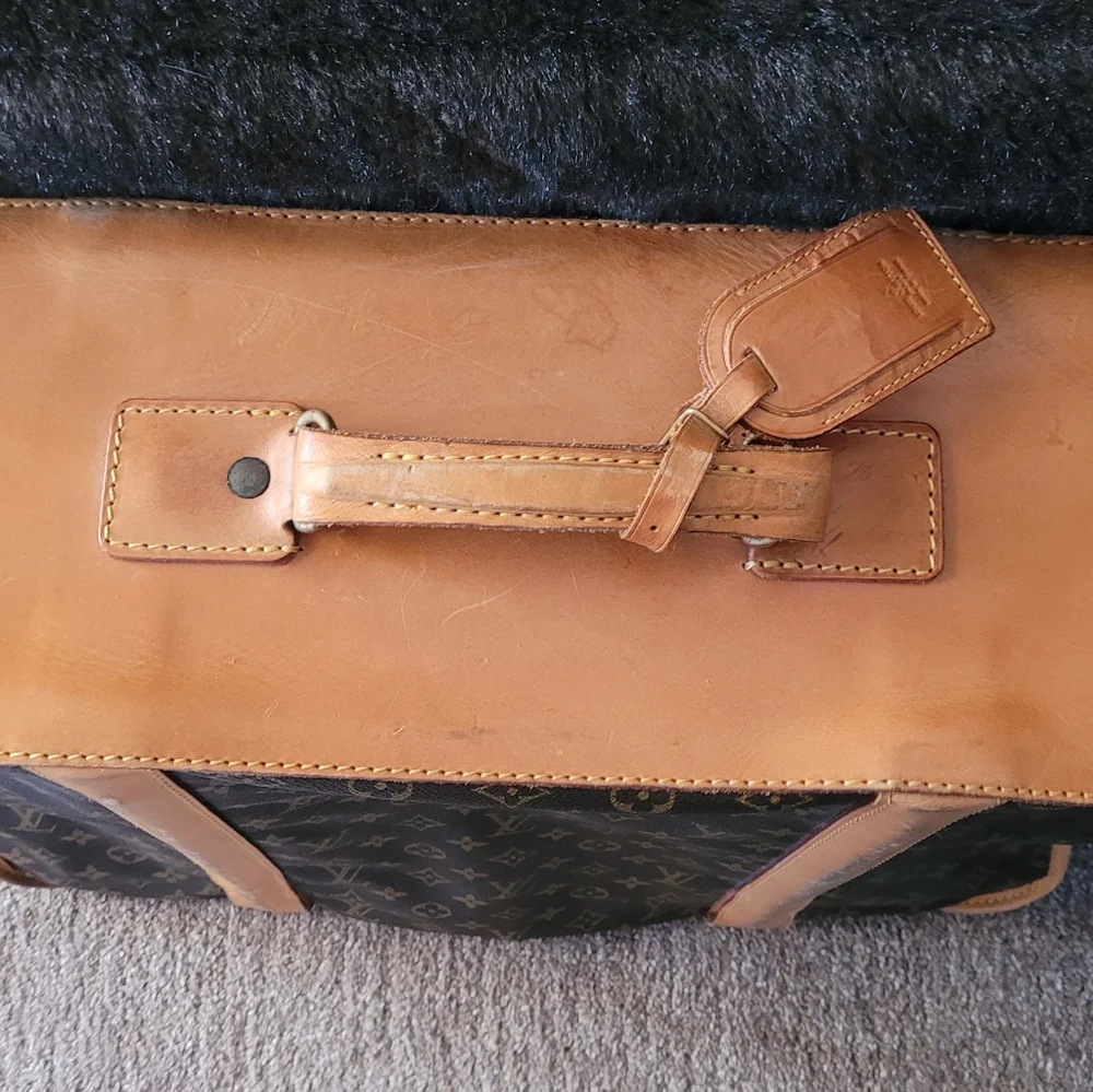 Louis VuittonVintage Luxury Brown and Tan Monogram Logo Large Travel Bag